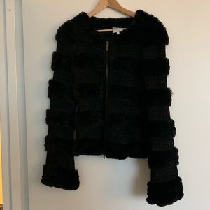 REAL FUR Armani Collezioni Rabbit fur cardigan